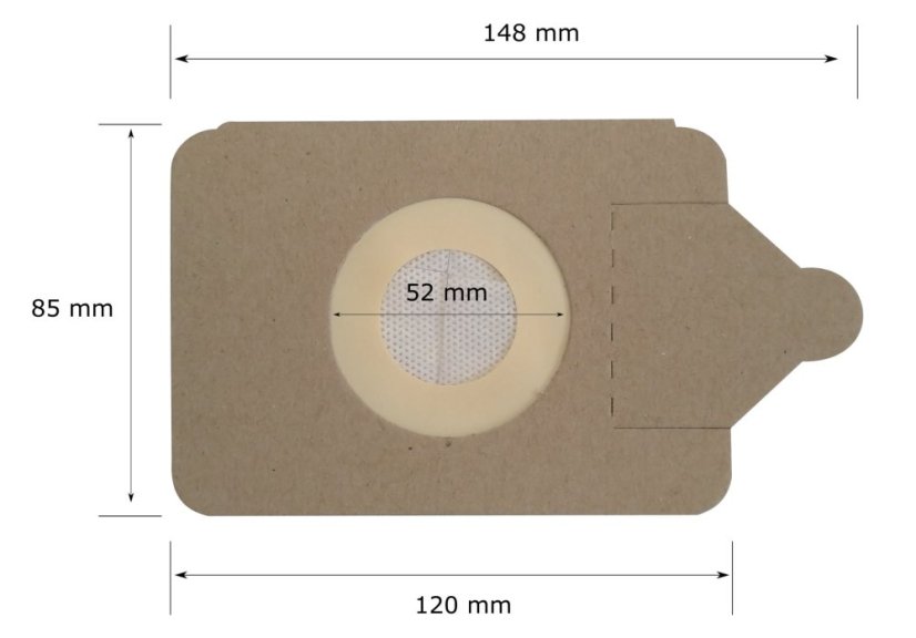 KOMA PSNUM - Beutel für Industriestaubsauger Numatic NVH, NVR, HVR Serie, 10 Stück im Pack