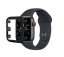 Ochranný kryt s tvrzeným sklem pro Apple Watch 41 mm (Series 7, Series 8), černá