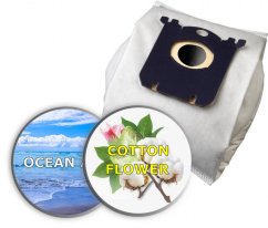 KOMA SB02S - Sada 16 ks aromatických sáčků s vůní oceánu a květu bavlníku do vysavačů AEG, Electrolux, Philips