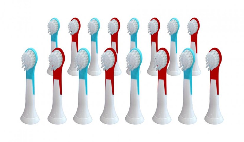 KOMA Sada 16 ks náhradních certifikovaných hlavic NK03 ke kartáčkům Philips Sonicare FOR KIDS HX6034