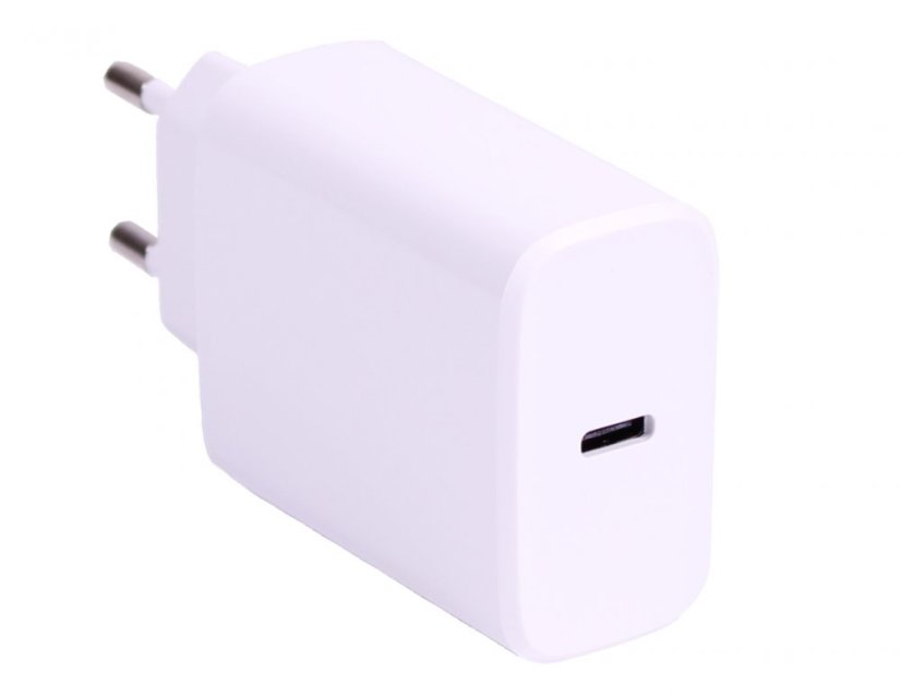 KOMA USB3 - USB-C Power Adapter 20W für Apple iPhone / iPad, Schnellladung, weiß
