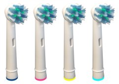 KOMA NK01 - Certifikované náhradné hlavice ku kefkám Braun Oral-B Cross Action, 4ks