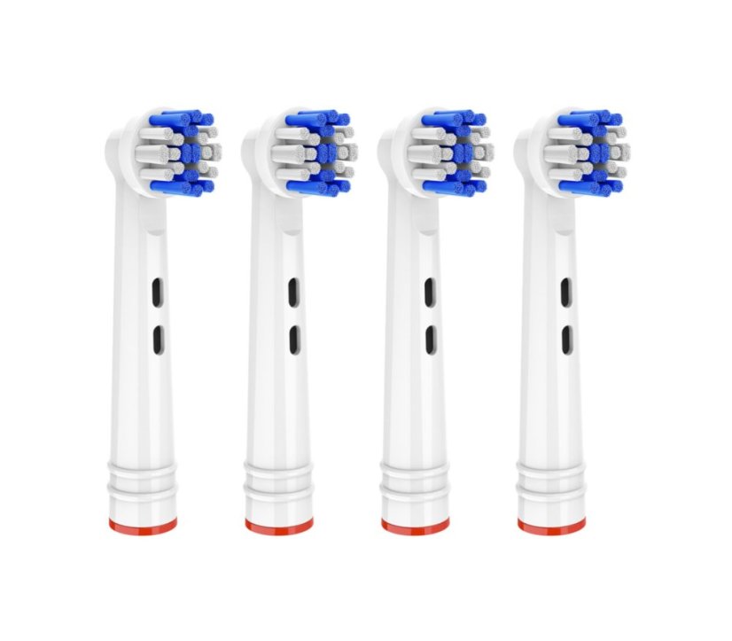 KOMA NK15 - Ersatzköpfe kompatibel mit Braun Oral-B Precision Clean Bürsten, 4 Stück