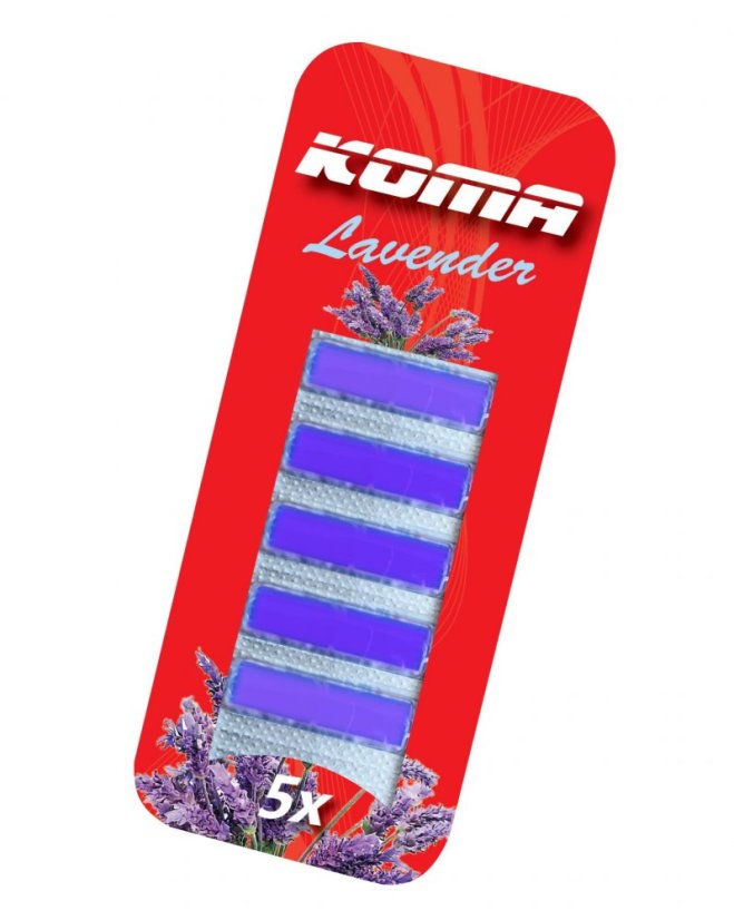 KOMA OSV7 - Vôňa do vysávača LAVENDER, 5ks v balenie
