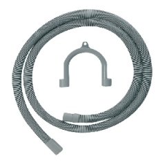 KOMA VH10RK - Abflussschlauch 1 Meter mit Schlauchschelle + Halter