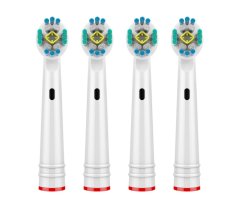 KOMA NK14 - Náhradní hlavice kompatibilní s kartáčky Braun Oral-B 3D White, 4ks