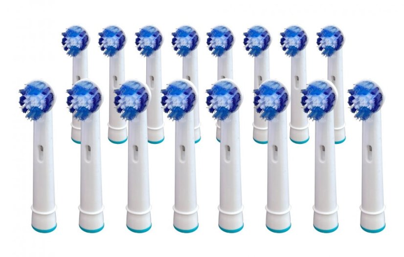KOMA Súprava 16 ks náhradných certifikovaných hlavíc ku kefkám Braun Oral-B PRECISION CLEAN