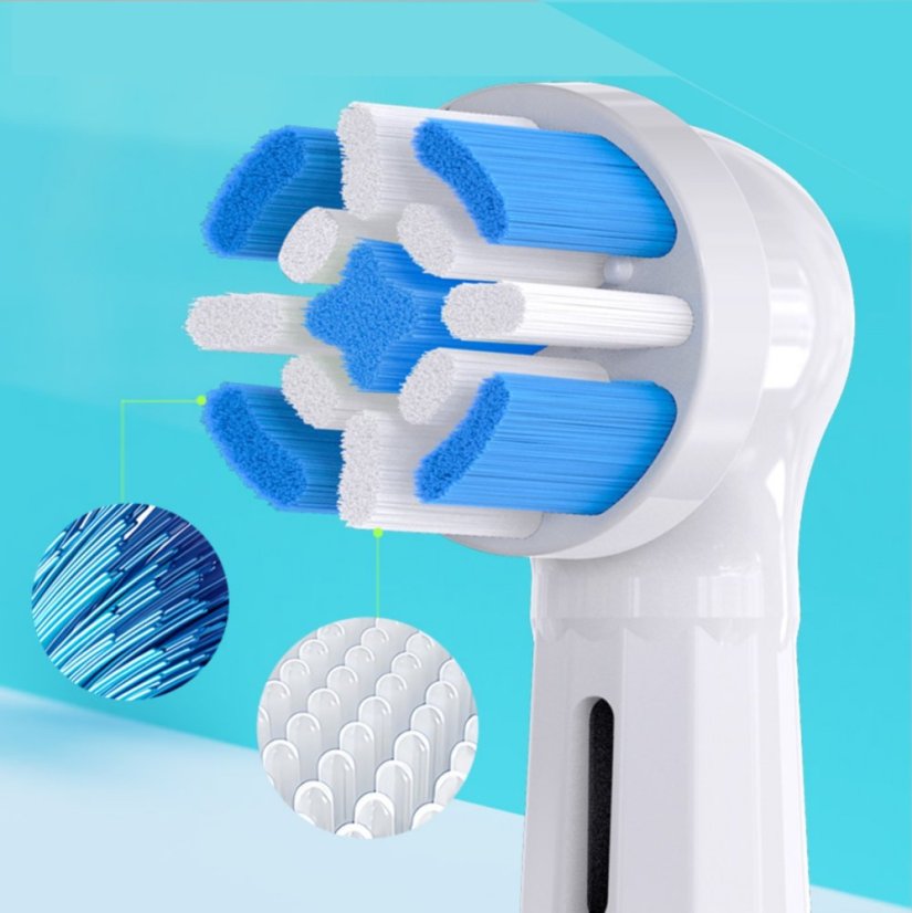 KOMA NK21 - Náhradné hlavice kompatibilné s Braun Oral-B iO Gentle Care, biele, 4ks