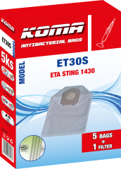 KOMA ET30S - Sáčky do vysavače ETA Sting 1430 textilní, 5ks