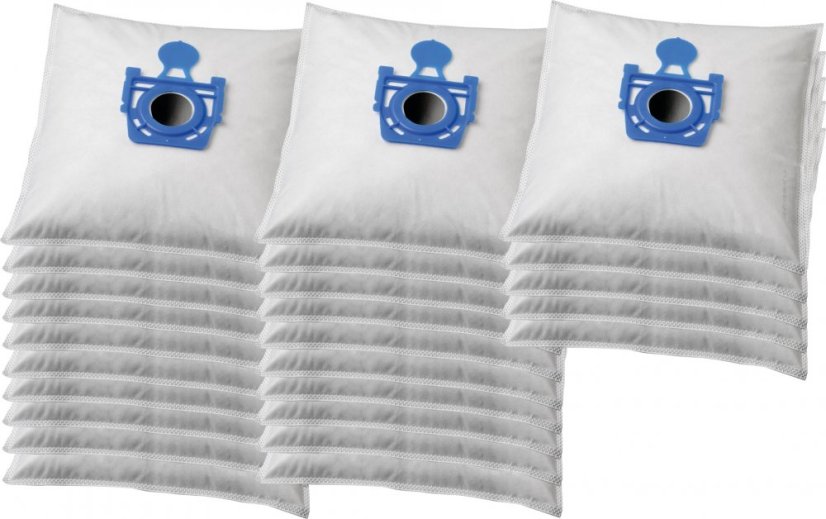 KOMA ZE01PL - Set mit 25 Stück Staubsaugerbeuteln mit Kunststoffstaubsperre für Zelmer Cobra, Flip, Furio Staubsauger