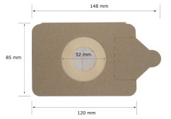KOMA PSNUM - Beutel für Industriestaubsauger Numatic NVH, NVR, HVR Serie, 10 Stück im Pack