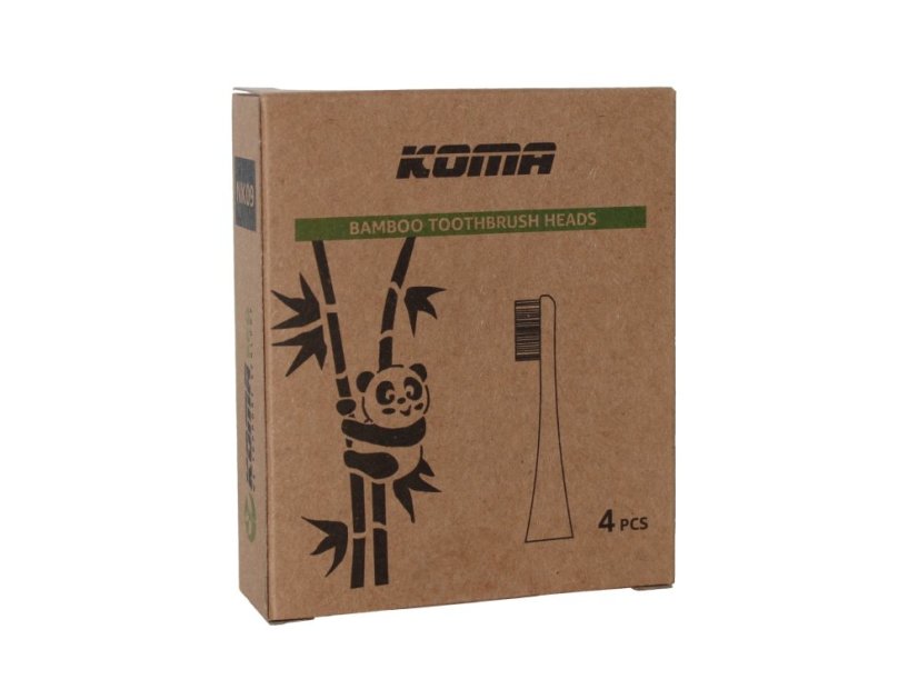 KOMA Sada 12 náhradných bambusových hlavíc pre kefky Philips Sonicare HX6014 + DARČEK Čistiace pleťové kefky