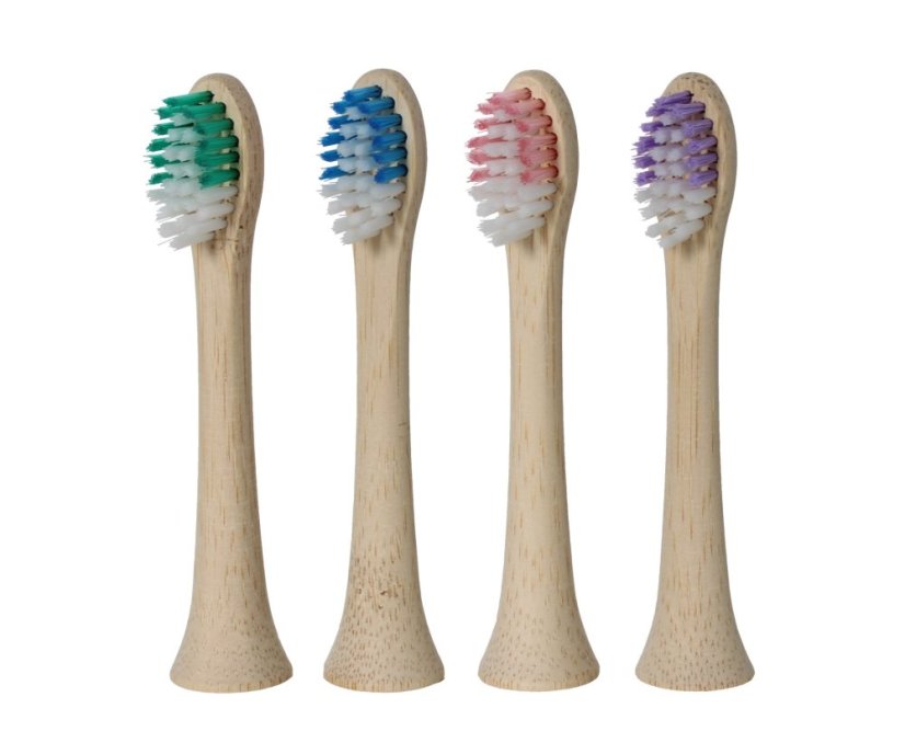 KOMA Sada 12 náhradných bambusových hlavíc pre kefky Philips Sonicare HX6014 + DARČEK Čistiace pleťové kefky