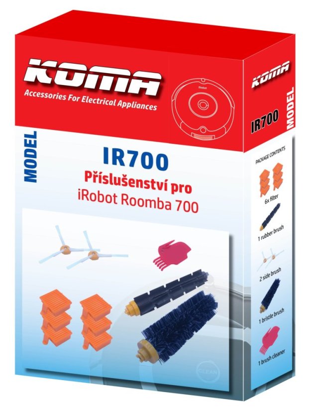 KOMA IR700 - SET Zubehör für iRobot Roomba 700