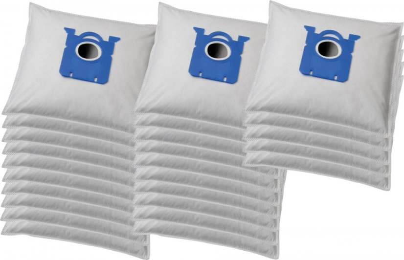 KOMA SB01PL - Set mit 25 Stück Staubsaugerbeuteln mit Kunststoffstaubsperre für AEG, Electrolux, Philips Staubsauger