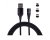 KOMA Kabel magnetický 3v1, USB-A na microUSB/ USB-C / Lightning, 1 metr