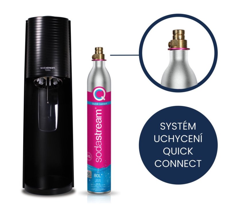 Sodastream separate CO2-Flasche - Schnellventil
