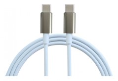 KOMA Synchronizační a nabíjecí kabel USB-C  / USB-C, 2 metry, 3A, až 60W, bílý