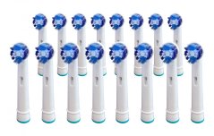 KOMA Sada 16 ks náhradních certifikovaných hlavic NK08 ke kartáčkům Braun Oral-B PRECISION CLEAN