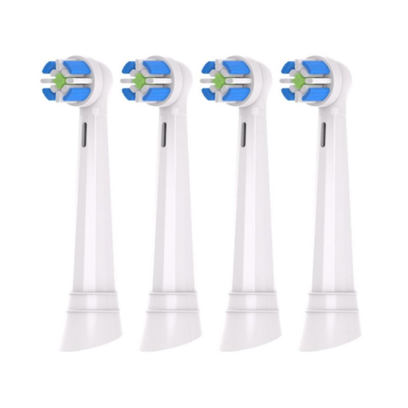 KOMA NK19 - Ersatzköpfe kompatibel mit Braun Oral-B iO Ultimate Clean, weiß, 4 St.