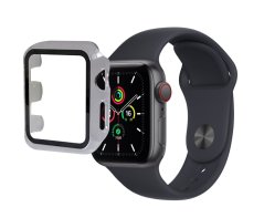 Ochranný kryt s tvrdeným sklom pre Apple Watch 45 mm (Series 7,8), priehľadný