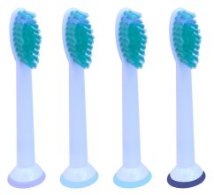KOMA NK02 - Certifikované náhradné hlavice ku kefkám Philips Sonicare Pro Results HX6014, 4ks