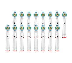 KOMA NK14 - Sada 16ks náhradních hlavic kompatibilních s kartáčky Braun Oral-B 3D White
