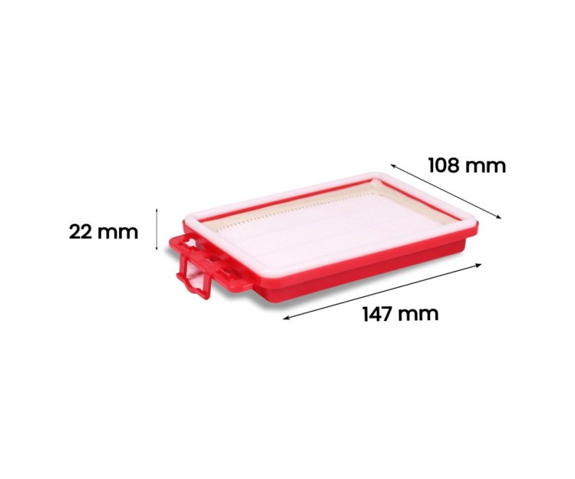 KOMA HFEX6 - HEPA-Filter für Electrolux EasyGo EEG41IW Staubsauger