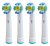 KOMA Certifikované náhradní hlavice NK07 ke kartáčkům Braun Oral-B 3D WHITE, 4ks