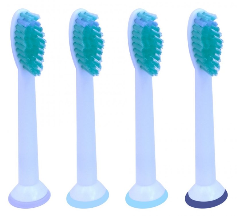 KOMA NK02 - Zertifizierte Ersatzköpfe für Philips Sonicare Pro Results HX6014 Zahnbürsten, 4 Stk.