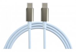 KOMA USB-C / USB-C Sync- und Ladekabel, 2 Meter, 3A, bis zu 60W, weiß