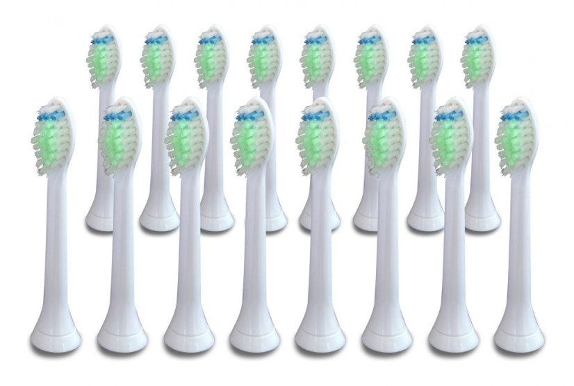 KOMA NK05 - Súprava 16 ks náhradných certifikovaných hlavíc ku kefkám Philips Sonicare OPTIMAL WHITE HX6064