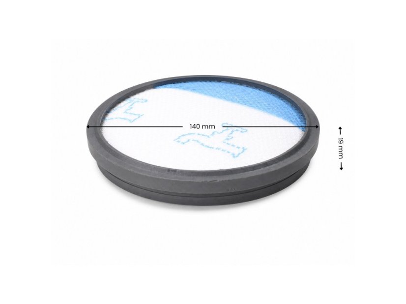 KOMA HFRW12 – Filter do vysávača kompatibilný s Rowenta Compact Power Cyclonic (ZR005901), 1 ks