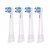 KOMA NK19 - Náhradní hlavice kompatibilní s Braun Oral-B iO Ultimate Clean, bílé, 4ks