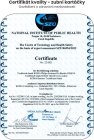 Certifikát zdravotnej nezávadnosti k náhradným kefkám