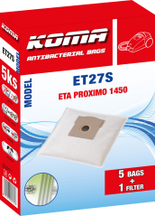 KOMA ET27S - Sáčky do vysavače ETA Proximo 1450 textilní, 5ks