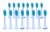 KOMA NK02 - Súprava 16 ks náhradných certifikovaných hlavíc ku kefkám Philips Sonicare Pro Results HX6014