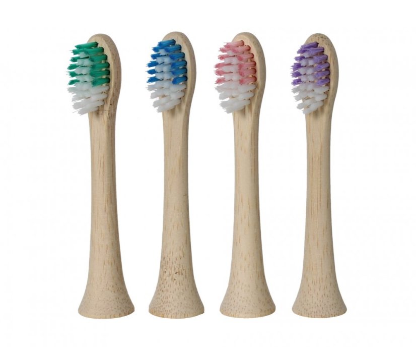 KOMA NK09 - Zertifizierte Ersatz-Bambusköpfe für Philips Sonicare HX6014 Zahnbürsten