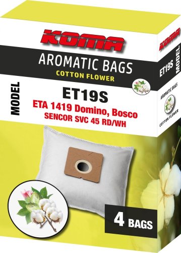 KOMA ET19S - Aromatische Beutel aus Baumwolle Blume für ETA Domino 1419, 4 Stück