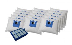 KOMA SB01PL - Zubehörsatz für Electrolux, AEG, Philips Staubsauger, 15 Staubsaugerbeutel, 1 Hepa-Filter