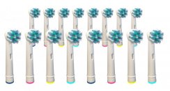 KOMA NK01 - Set mit 16 zertifizierten Ersatzköpfen für Braun Oral B Cross Action Zahnbürsten
