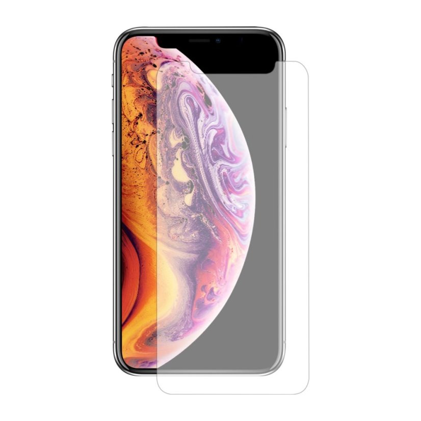 KOMA Ochranné tvrdené sklo pre iPhone XS, zaoblenie 2.5 D, tvrdosť 9H