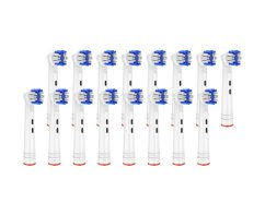 KOMA NK15 - Sada 16 náhradných hlavíc kompatibilných so zubnými kefkami Braun Oral-B Precision Clean