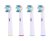 KOMA NK10 - Certifikované náhradní hlavice ke kartáčkům Braun Oral-B Floss Action EB25A, 4ks
