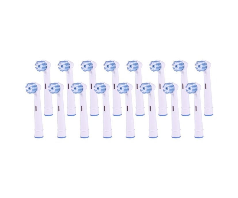 KOMA NK11 - Satz mit 16 Ersatzköpfen, kompatibel mit Braun Oral-B Sensi Ultrathin EB60A