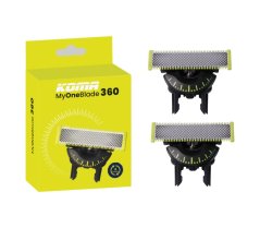 KOMA MOB360 - Náhradné čepele kompatibilné s Philips OneBlade 360, 2ks