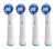 KOMA NK08 - Zertifizierte Ersatzköpfe für Braun Oral-B PRECISION CLEAN Zahnbürsten, 4 Stück