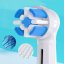 KOMA NK21 - Náhradné hlavice kompatibilné s Braun Oral-B iO Gentle Care, biele, 4ks