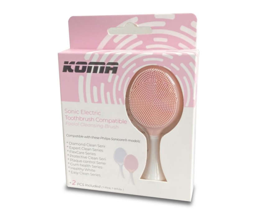 KOMA Sada 12 náhradných bambusových hlavíc pre kefky Philips Sonicare HX6014 + DARČEK Čistiace pleťové kefky