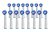 KOMA Súprava 16 ks náhradných certifikovaných hlavíc ku kefkám Braun Oral-B PRECISION CLEAN